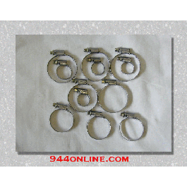 Water Hose Clamp Kit With Bleeder 82-83 944 