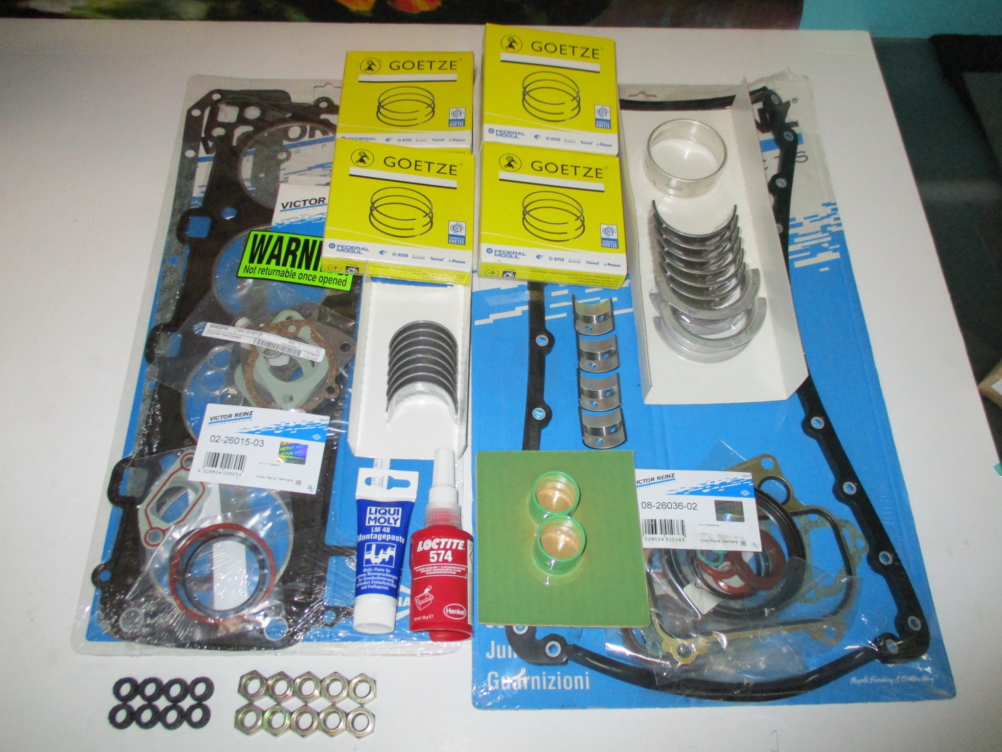Engine Rebuild Kit 924s 944 951 968 82 TO 95 ALL 