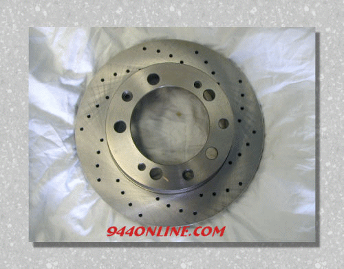 Rear Cross Drilled Brake Rotor 1987 And Later