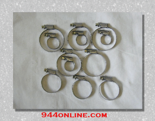 Water Hose Clamp Kit With Bleeder 82-83 944 