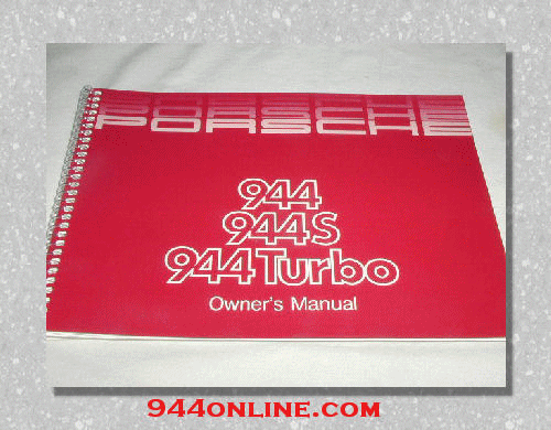 944 Owners Manual 924s 944 951 968 - all 82 to 95